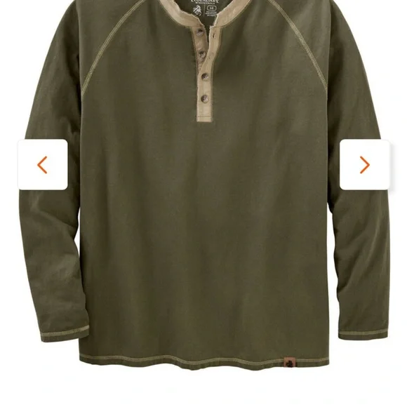 Legendary Whitetails Men's Recluse Raglan Henley - Army Green MEDIUM - NWOT - Picture 7 of 7